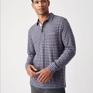 Faherty long sleeved luxe polo